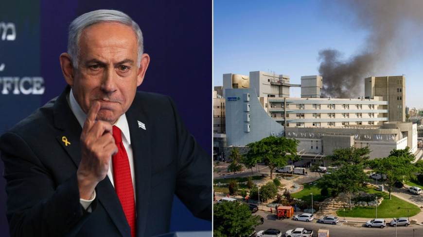Netanyahu declares Israel 'will exact the full price' after Iranian strike hits hospital in Israel