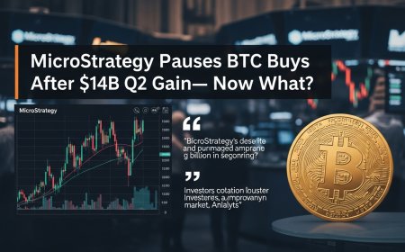 MicroStrategy Pauses BTC Buys After $14B Q2 Gain—Now What?