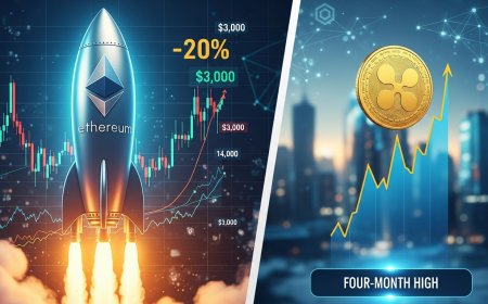 Ethereum Rockets 20% to $3,000 as XRP Prints Four‑Month High