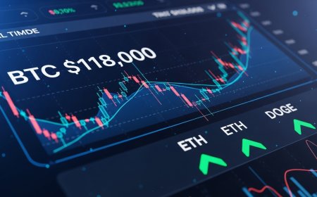 Bitcoin Holds Near $118K as Ethereum, Dogecoin Surge