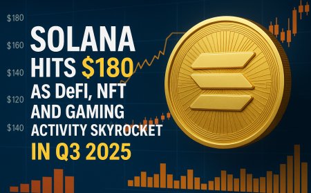 Solana Hits $180 as DeFi, NFT, and Gaming Activity Skyrocket in Q3 2025