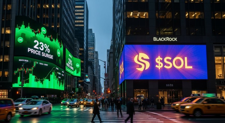 BlackRock Adds Solana to Its Tokenized Asset Fund—$SOL Surges 23%